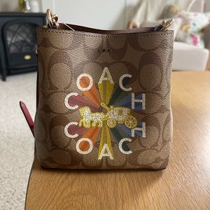 Coach mini bucket bag